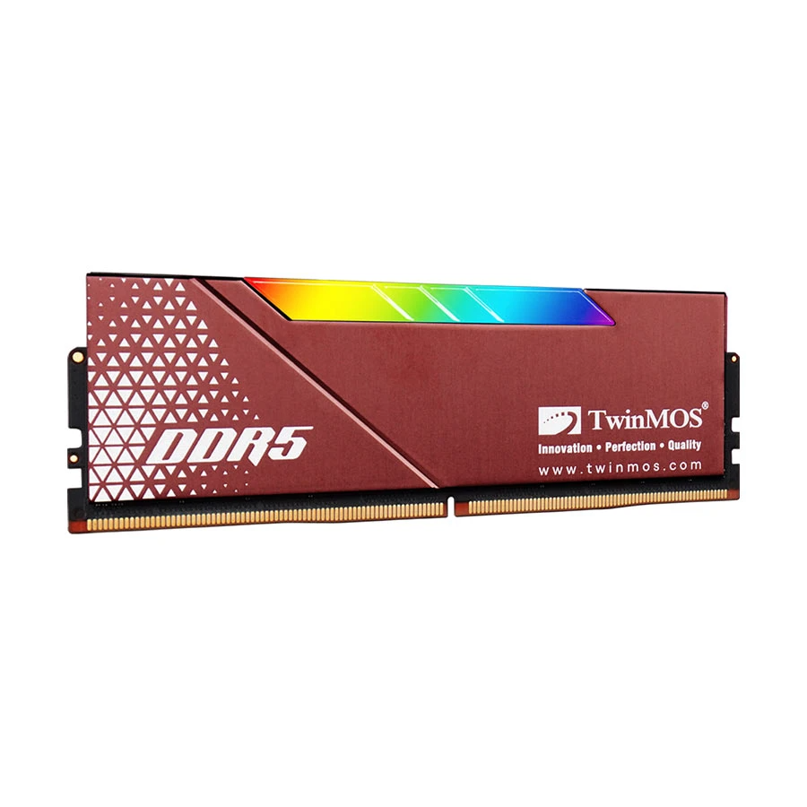 TwinMOS VOLTX RGB 16GB DDR5 6000MHz Red Heatsink Desktop RAM #TMD516GB6000URGB36 (Warranty:Life Time)