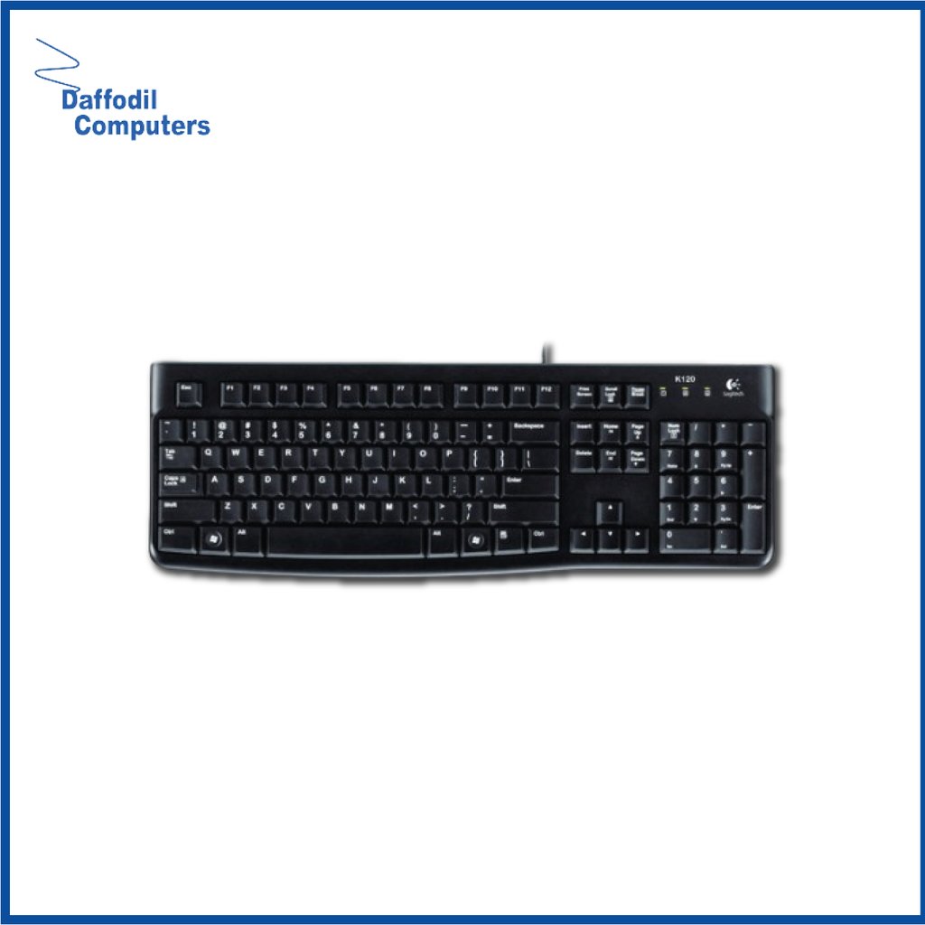 Logitech K120 Usb Keyboard With Bangla Blackh